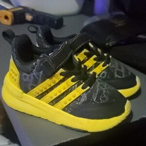 Adidas Lego Black and Yellow Athletic Sneakers